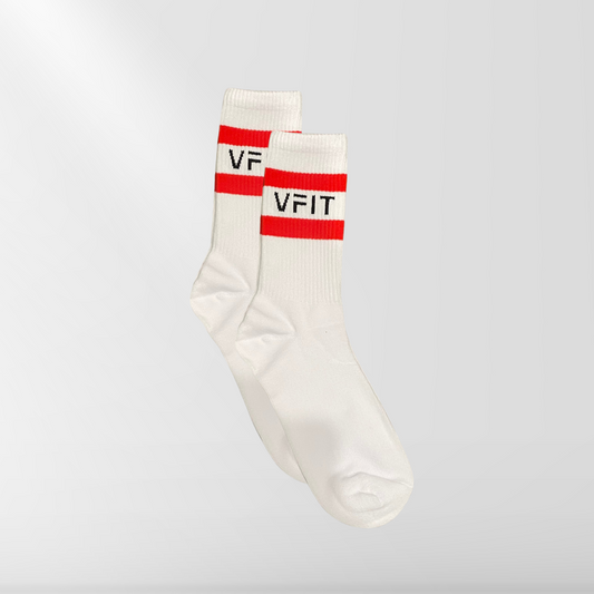 VFIT Logo Socks Red Stripe