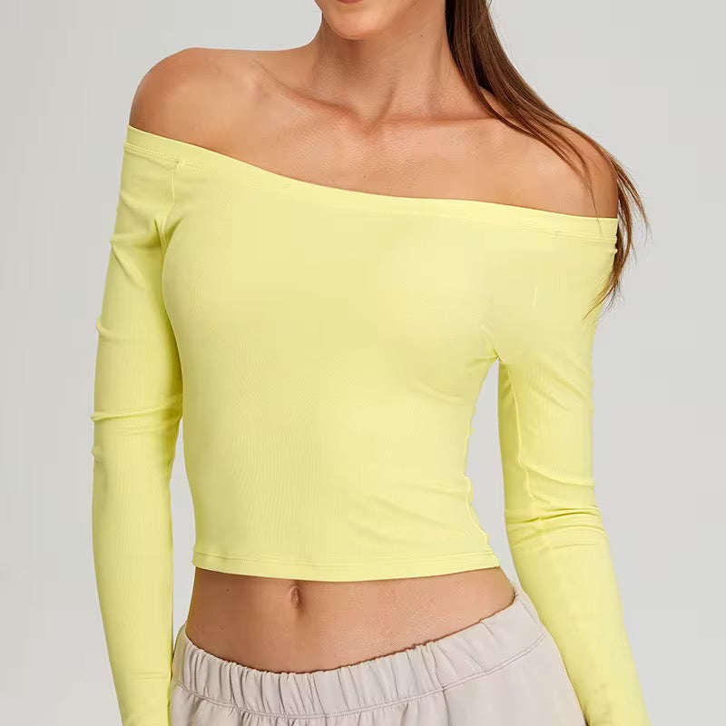 VFit Scoop Neck Fitted Long Sleeve